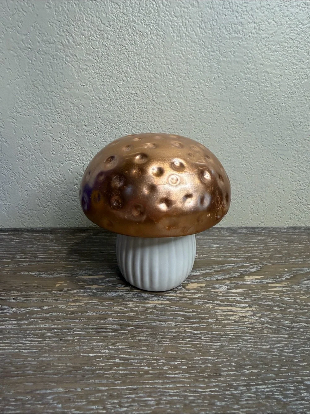 Target Bullseye Playground Fall Copper & White Ceramic Mushroom